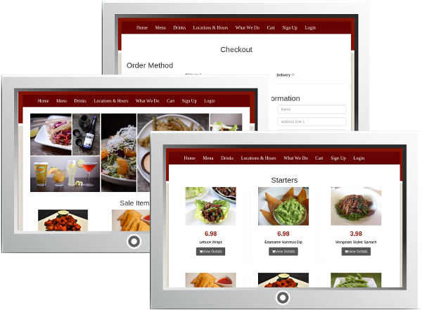 Your site is fully branded to your restaurant at Ordello's Restaurant Website and Online Ordering Service
